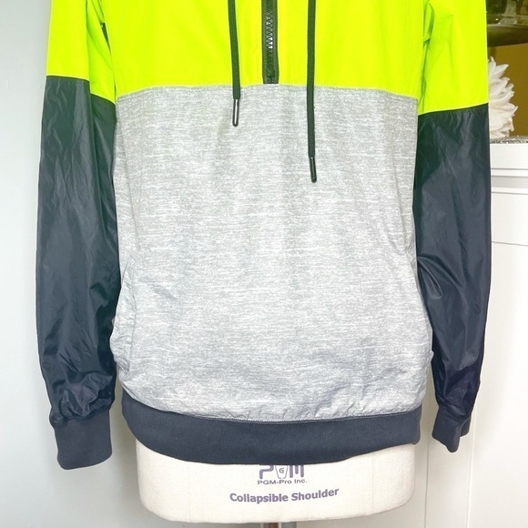 Victoria’s Secret Pink Anorak Windbreaker Neon Green - Picture 4 of 11